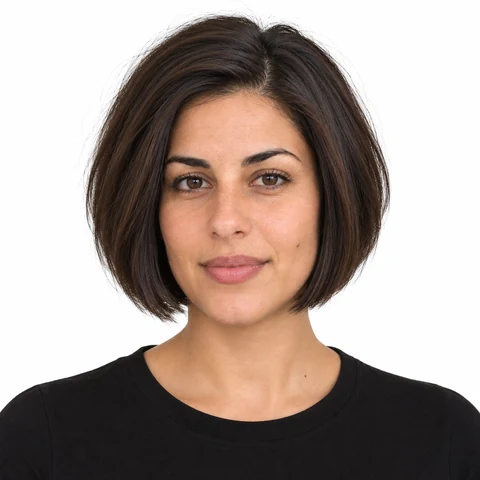 Carré court gradué nuque dégagée